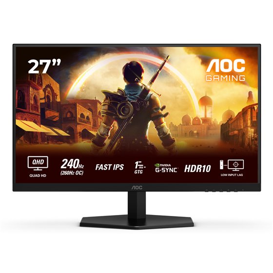 G4 Q27G42ZE pantalla para PC 68,6 cm (27") 2560 x 1440 Pixeles Quad HD LCD Negro, Rojo