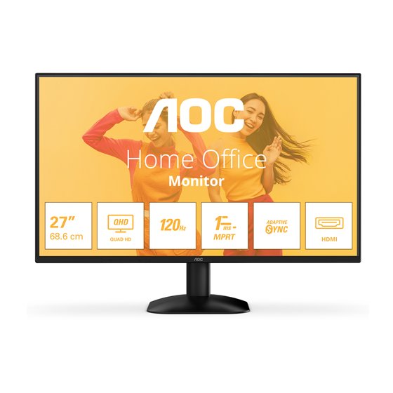 B3 Q27B35S3 pantalla para PC 68,6 cm (27") 2560 x 1440 Pixeles Quad HD LED Negro