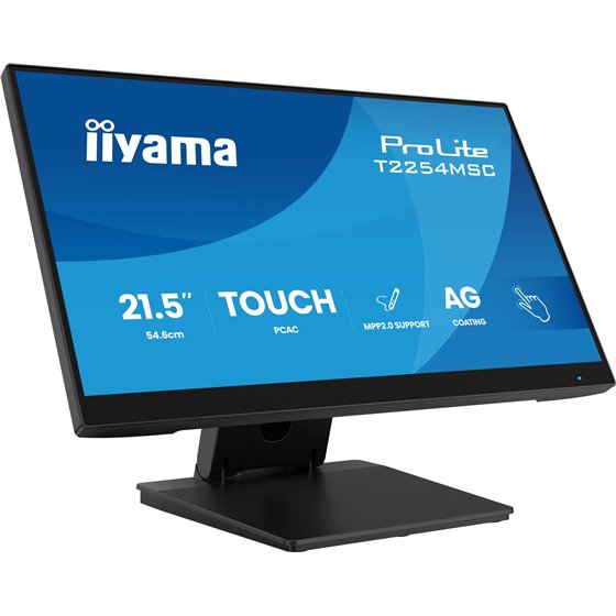 T2254MSC-B2AG pantalla para PC 54,6 cm (21.5") 1920 x 1080 Pixeles Full HD LED Pantalla táctil Negro