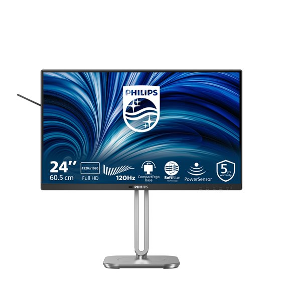 4000 series 24B2N4200/00 pantalla para PC 60,5 cm (23.8") 1920 x 1080 Pixeles Full HD LCD Gris