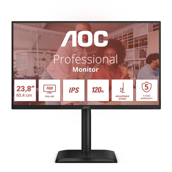 24E4U pantalla para PC 60,5 cm (23.8") 1920 x 1080 Pixeles Full HD LED Negro
