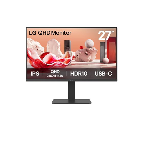 27BA65QB-B.AEU pantalla para PC 68,6 cm (27") 2560 x 1440 Pixeles Wide Quad HD LED Negro