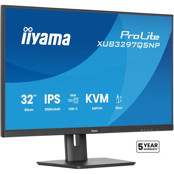 ProLite XUB3297QSNP-B1 pantalla para PC 81,3 cm (32") 2560 x 1440 Pixeles Quad HD LED Negro