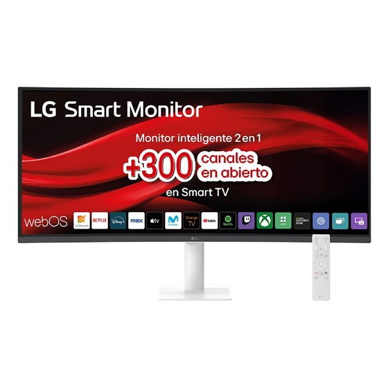 34U601SA-W pantalla para PC 86,4 cm (34") 3440 x 1440 Pixeles Dual WQHD LCD Blanco