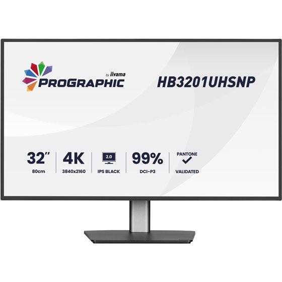 PROGRAPHIC HB3201UHSNP-B1 pantalla para PC 80 cm (31.5") 3840 x 2160 Pixeles 4K Ultra HD LCD Negro