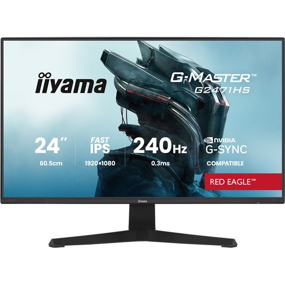 G-MASTER G2471HS-B1 pantalla para PC 60,5 cm (23.8") 1920 x 1080 Pixeles Full HD Negro