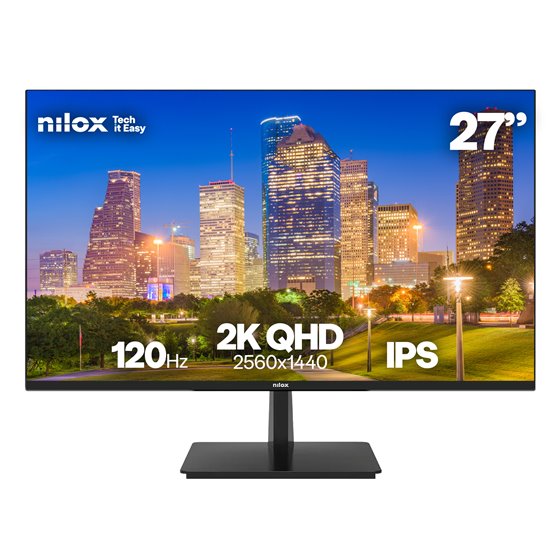 MONITOR 27 2K IPS 120 HZ HDMI Y DP pantalla para PC 68,6 cm (27") 2560 x 1440 Pixeles Quad HD LCD Negro