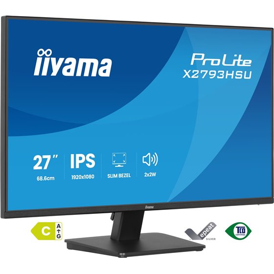 ProLite X2793HSU-B1 pantalla para PC 68,6 cm (27") 1920 x 1080 Pixeles Full HD LED Negro