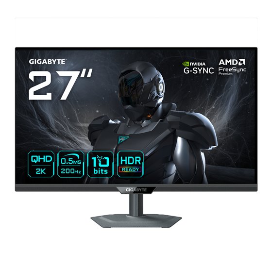 G27Q20 Monitor Gaming 27” QHD - 2560 x 1440, 200Hz, 0.5ms, Compatible con G-Sync, FreeSync Premium, HDR10, HDMI 2.0, DisplayPort
