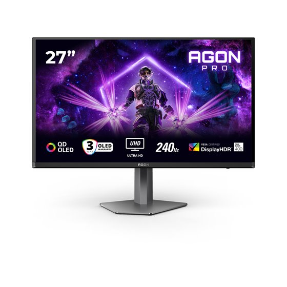 G2 AG276UZD pantalla para PC 67,3 cm (26.5") 3840 x 2160 Pixeles 4K Ultra HD OLED Negro