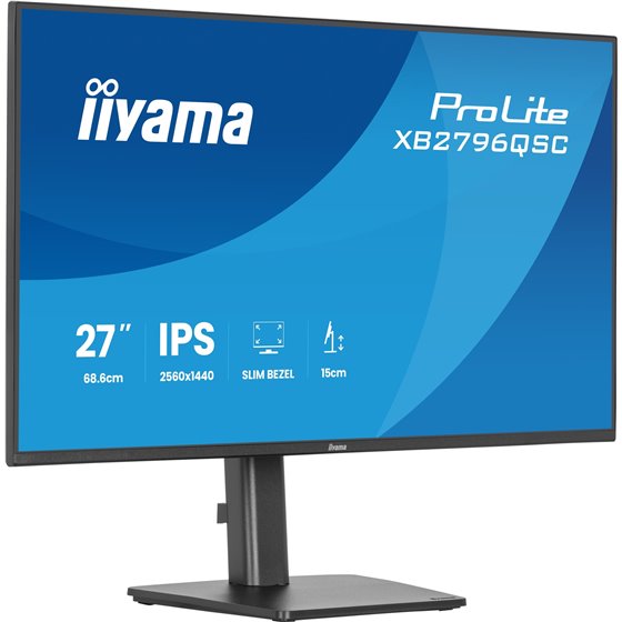 ProLite XB2796QSC-B1 pantalla para PC 68,6 cm (27") 2560 x 1440 Pixeles Quad HD LED Negro