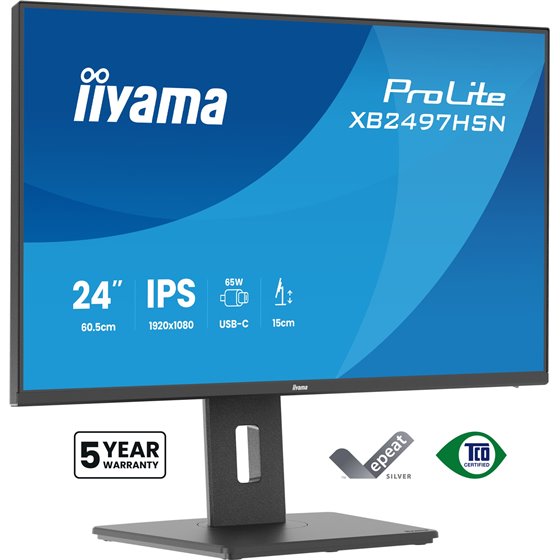 ProLite XB2497HSN-B1 pantalla para PC 60,5 cm (23.8") 1920 x 1080 Pixeles Full HD LED Negro