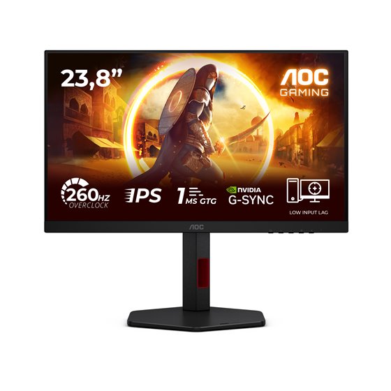 G4 24G4ZR pantalla para PC 60,5 cm (23.8") 1920 x 1080 Pixeles Full HD LED Negro, Rojo