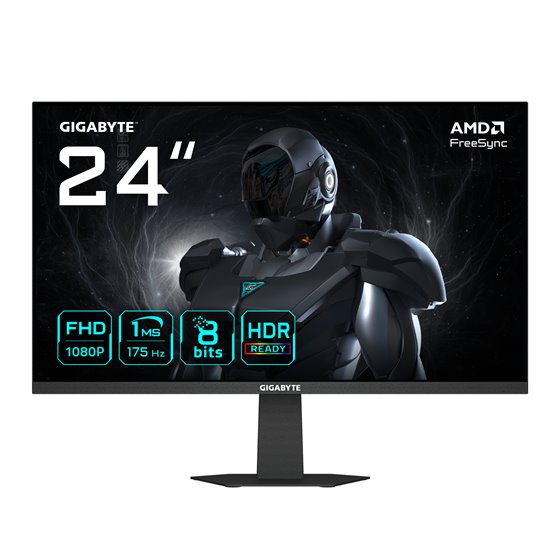 GS24F14A Monitor Gaming 24” FHD - 1920 x 1080, 175Hz, 1ms, 400 cd/m², FreeSync, HDR Ready, HDMI 2.0, DisplayPort 1.4