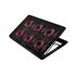 Laptop cooling pad 6 backlit fans 2000 RPM COS-01 almohadilla fría 43,9 cm (17.3") Negro, Rojo