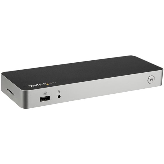 Dock USB C para 2 Monitores 4K 30Hz con HDMI y DisplayPort - Entrega de Potencia 60W - SD - Hub 4x Puertos USB-A 3.0 - Gb Ethern