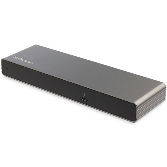 Dock Thunderbolt 3 - Docking Station Thunderbolt 3 de Dos Monitores DisplayPort HDMI y VGA 1080p para Portátil - Replicador de P