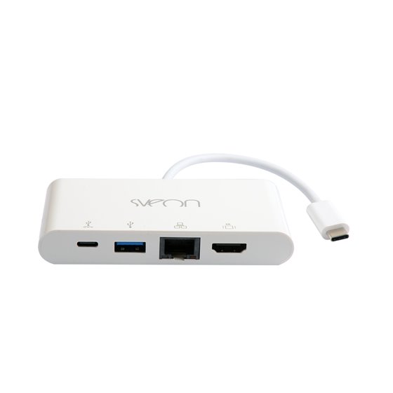 SCT504 base para portátil y replicador de puertos USB 3.2 Gen 1 (3.1 Gen 1) Type-C Blanco