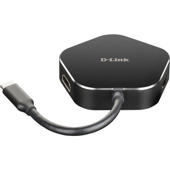 DUB-M420 base para portátil y replicador de puertos Alámbrico Thunderbolt 3 Aluminio, Negro