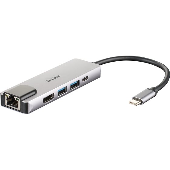 DUB-M520 base para portátil y replicador de puertos Alámbrico Thunderbolt 3 Aluminio