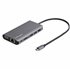 Adaptador Multipuertos USB-C - Mini Docking Station para Viajes con HDMI de 4K o VGA de 1080p - con Hub Ladrón USB 3.0 - PD de 1