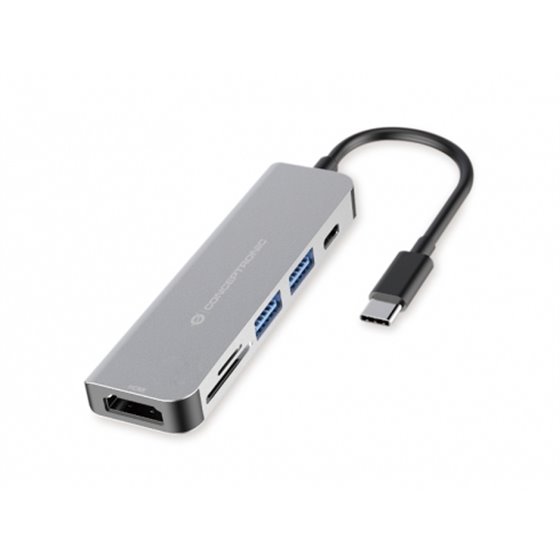 DONN02G base para portátil y replicador de puertos USB 3.2 Gen 1 (3.1 Gen 1) Type-C Aluminio