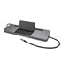 Metal USB-C Ergonomic 4K 3x Display Docking Station + Power Delivery 85 W