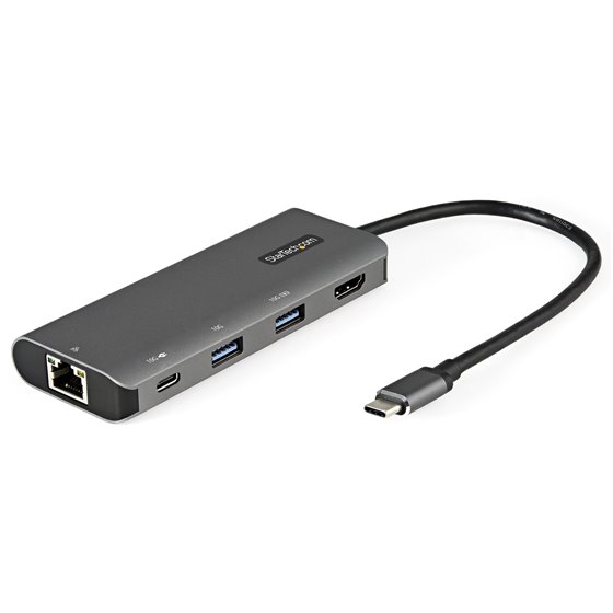 Adaptador Multipuertos USB C - Mini Docking Station USB Tipo C con HDMI de 4K 30Hz - con PD de 100W - con Hub Ladrón Concentrado