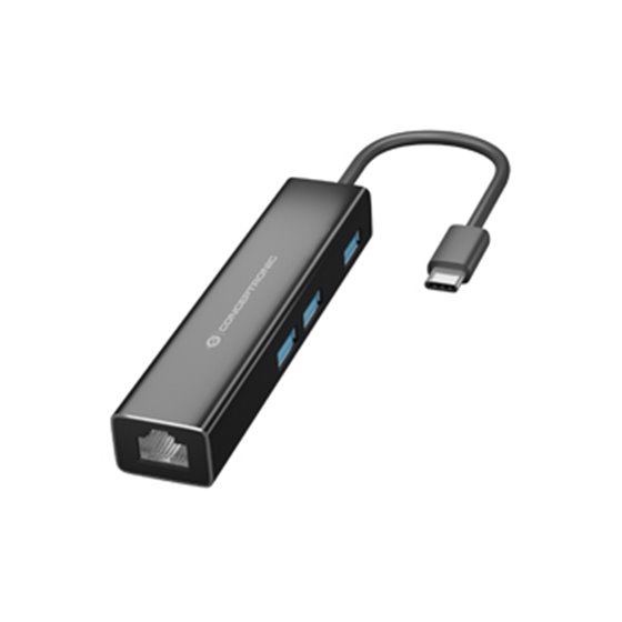 DONN07B base para portátil y replicador de puertos USB 3.2 Gen 1 (3.1 Gen 1) Type-C Negro