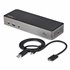 Docking Station USB-C y USB-A 10Gb - Replicador de Puertos Híbrido Universal para 3 Monitores DisplayPort y HDMI 4K de 60Hz - PD