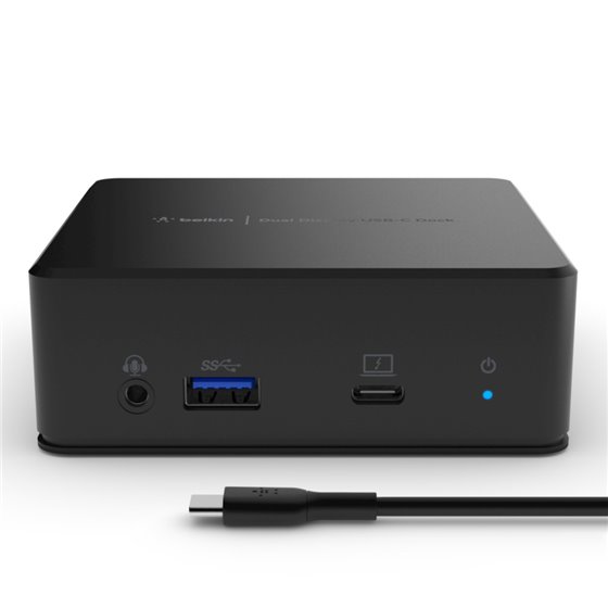 USB-C Dual Display Docking Station USB 3.2 Gen 1 (3.1 Gen 1) Type-C Negro