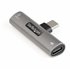 Adaptador de Audio y Carga USB-C - Adaptador de Audio USB Tipo C con USB-C para Auriculares con Micrófono y Pass Through de 60W 