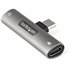 Adaptador de Audio y Carga USB-C - Adaptador de Audio USB Tipo C con Salida TRRS de 3,5mm para Auriculares con Micrófono y Pass 