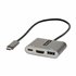 Adaptador Multipuertos USB C, USB Tipo C a HDMI, Vídeo de 4K, PD de 100W, Pass Through, Hub Ladrón USB 3.0 1x USBC 1x USBA, Mini