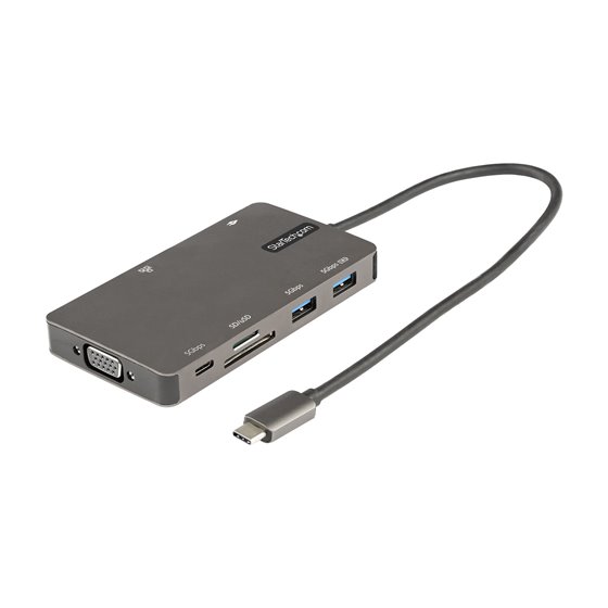 Adaptador Multipuertos USB C - Docking Station de Viajes HDMI 4K 30Hz o VGA - Hub Ladrón USB 3.0 de 5Gbps (USB-A / USB Tipo C) -