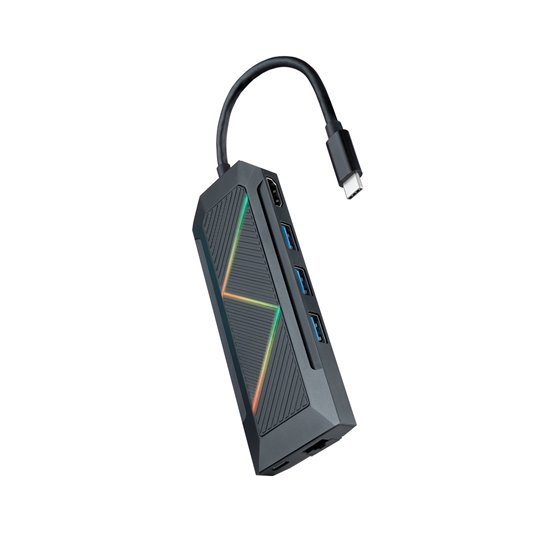 10.16.0801 base para portátil y replicador de puertos Alámbrico USB 3.2 Gen 1 (3.1 Gen 1) Type-C Negro
