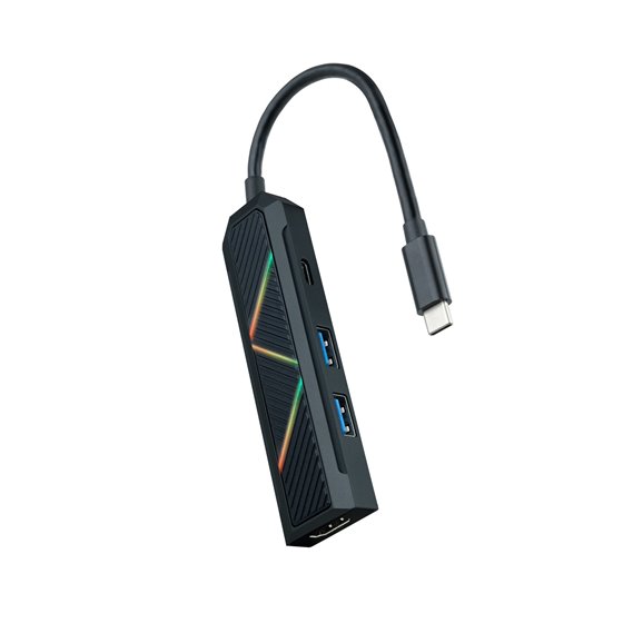 10.16.0401 base para portátil y replicador de puertos Alámbrico USB 3.2 Gen 1 (3.1 Gen 1) Type-C Negro