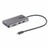 Adaptador Multipuertos USB C 2x HDMI 4K 60Hz, Hub USB-A 3.1 2Pt 5Gbps, PD 100W, GbE, SD/MicroSD, Cable de 30cm, Docking Station 