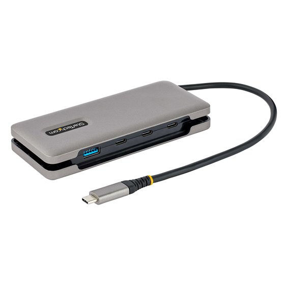 Hub USB-C de 4 Puertos - 1 Puerto USB-A - Concentrador de 3 Puertos USB Tipo C - USB 3.1 de 10Gbps - Ladrón USB Tipo C con Cable