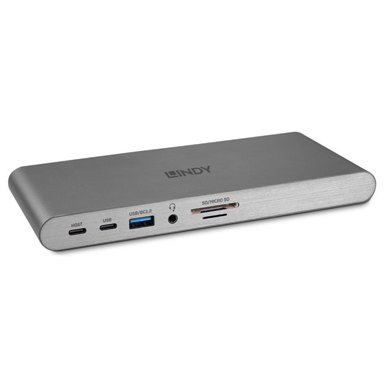 43349 base para portátil y replicador de puertos Alámbrico USB 3.2 Gen 1 (3.1 Gen 1) Type-C Plata