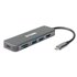 DUB-2327 base para portátil y replicador de puertos Alámbrico USB Tipo C Gris