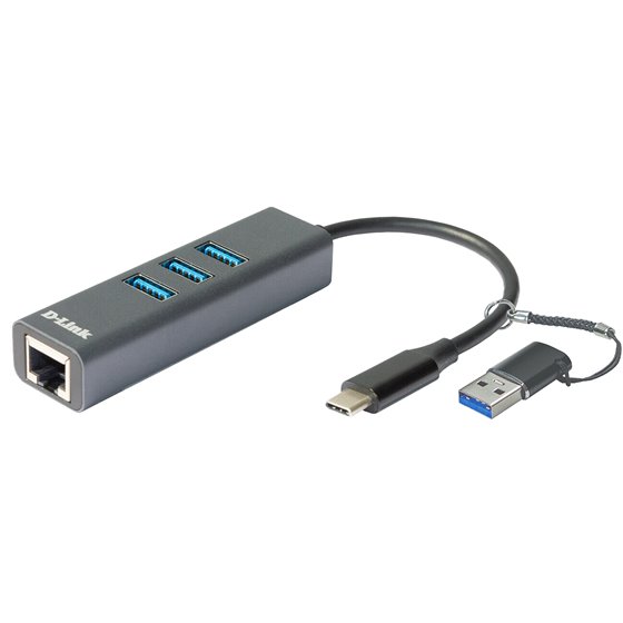 DUB-2332 base para portátil y replicador de puertos Alámbrico USB Tipo C Gris