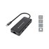 DONN14G base para portátil y replicador de puertos Alámbrico USB 3.2 Gen 1 (3.1 Gen 1) Type-C Gris