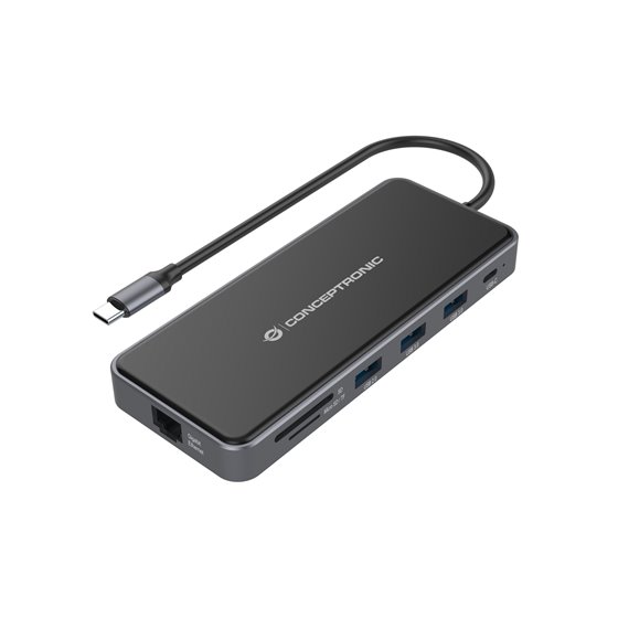 DONN15G base para portátil y replicador de puertos Alámbrico USB 3.2 Gen 1 (3.1 Gen 1) Type-C Gris