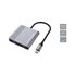 DONN13G base para portátil y replicador de puertos Alámbrico USB 3.2 Gen 1 (3.1 Gen 1) Type-C Gris