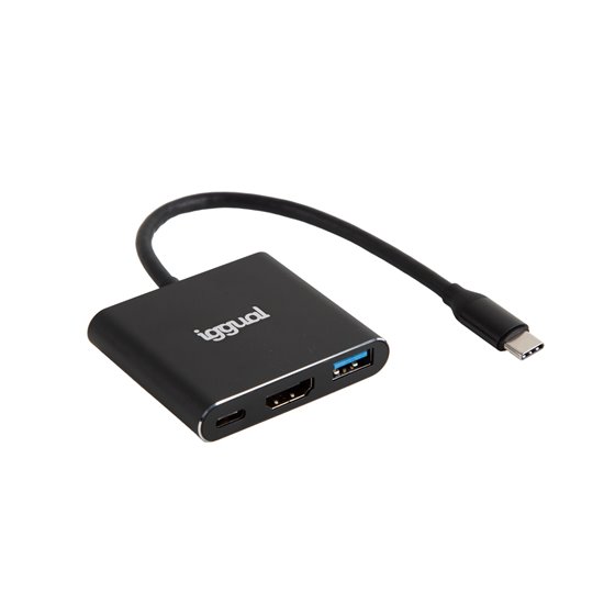 Hub tipo C 3 en 1 HDMI USB3.0 PD100W