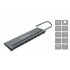 DONN17G base para portátil y replicador de puertos Alámbrico USB 3.2 Gen 1 (3.1 Gen 1) Type-C Gris