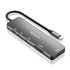 USB-C Dock 6 EN 1, USB-C a 1xHDMI, 2xUSB-A, 1xUSB-C PD 100W, 1xSD, 1xMicro SD, Gris, 15cm