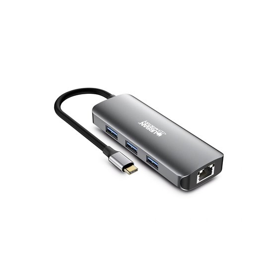 MHC55UF base para portátil y replicador de puertos Alámbrico USB 3.2 Gen 1 (3.1 Gen 1) Type-C Gris