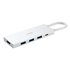 XMDS05YM base para portátil y replicador de puertos Alámbrico USB 3.2 Gen 1 (3.1 Gen 1) Type-A + Type-C Blanco
